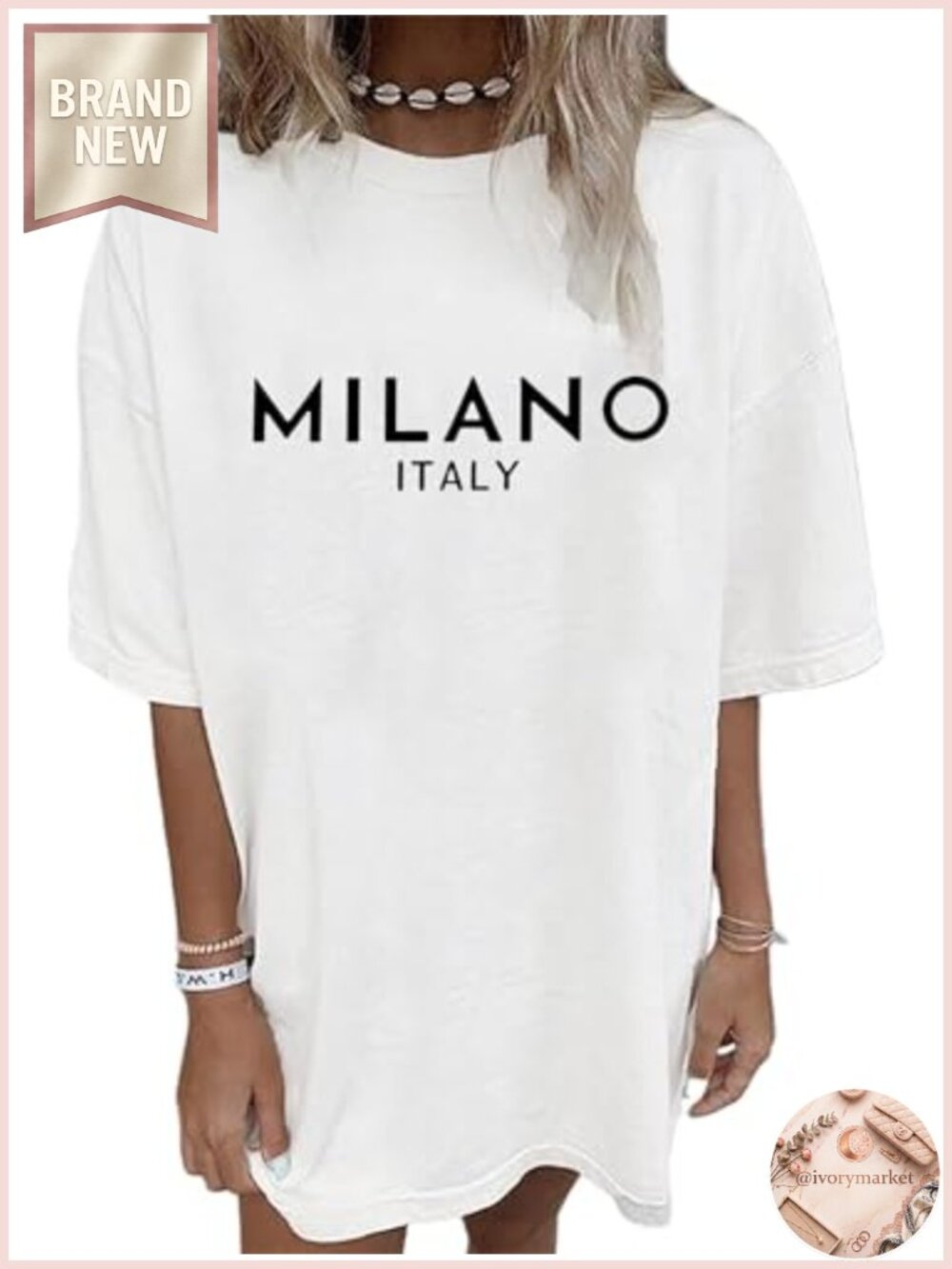 Oversized Graphic Tee Women Vintage Short Sleeve Crewneck Casual Cotton Blend